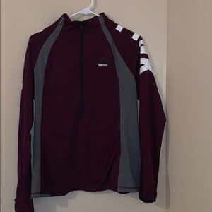 Pink Victoria’s Secret half-zip jacket